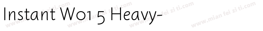 Instant W01 5 Heavy字体转换